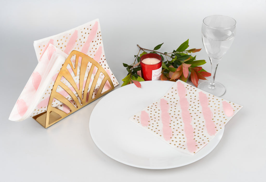 "CHIC GOLD DOTS" PAPER NAPKINS