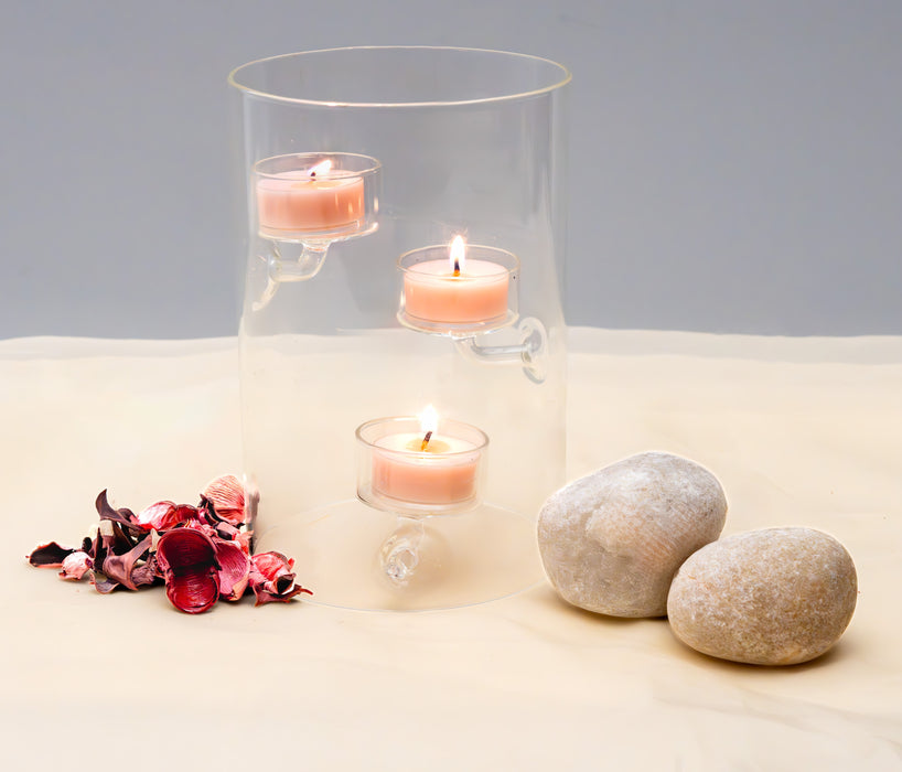 LUMINIQUE GLASS TEA LIGHT HOLDER