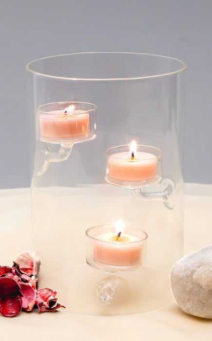 LUMINIQUE GLASS TEA LIGHT HOLDER