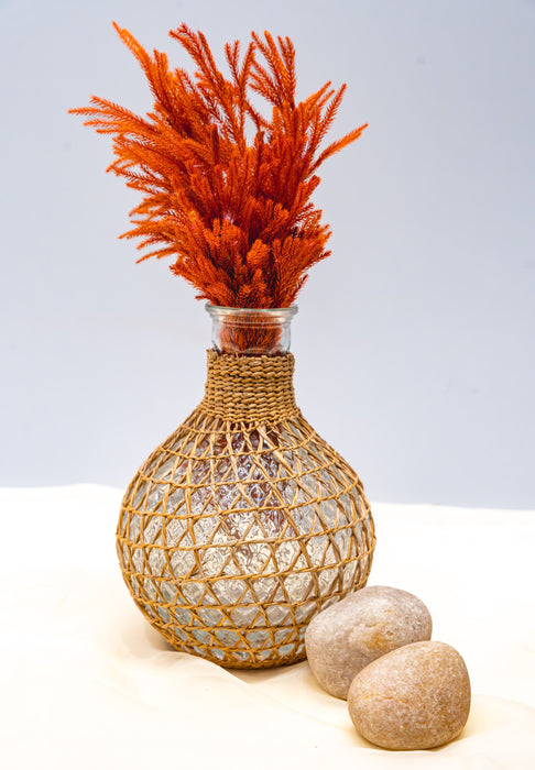 ROUND HEMP VASE