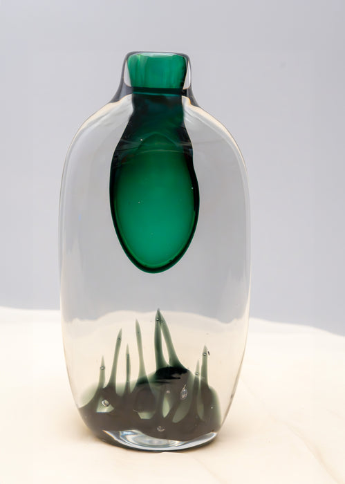 EMERALD "ENIGMA" SPIKE VASE