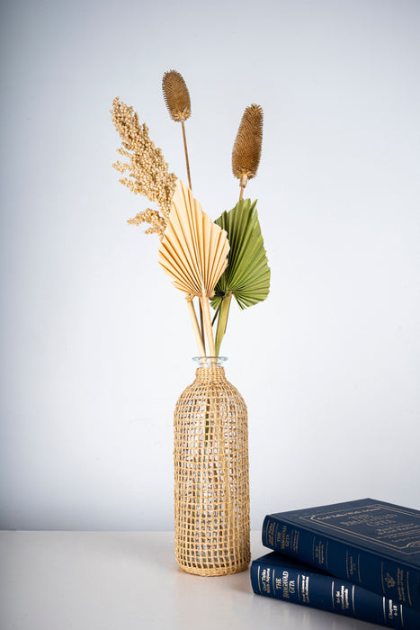 GLASS HEMP VASE