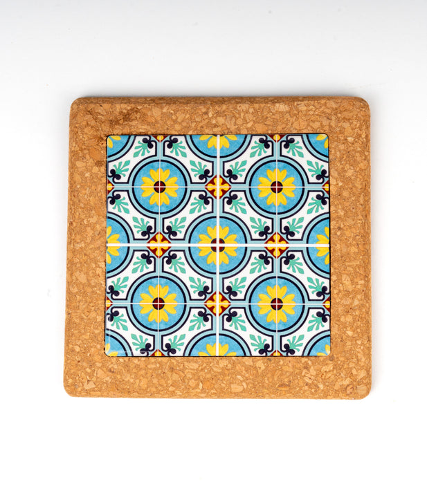 SQUARE CORK & PRINT COASTER