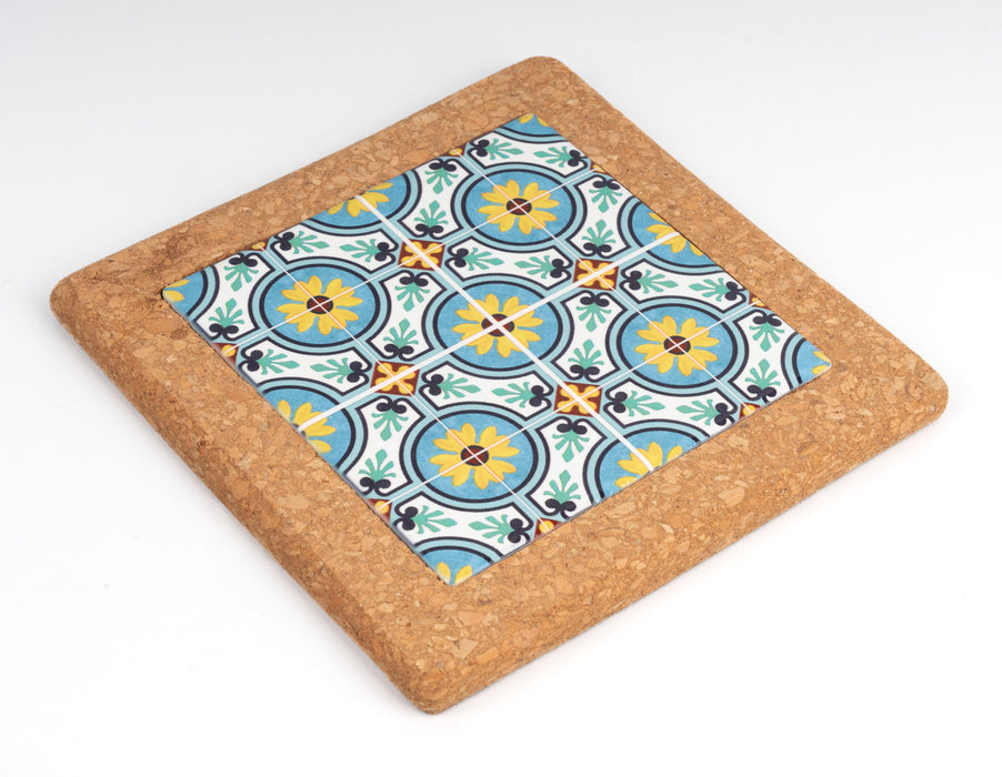 SQUARE CORK & PRINT COASTER