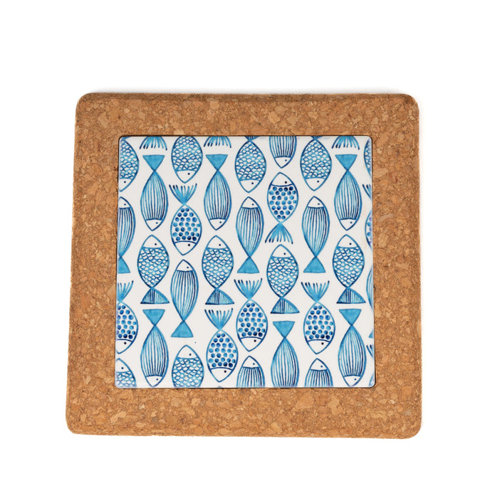 SQUARE CORK & PRINT COASTER