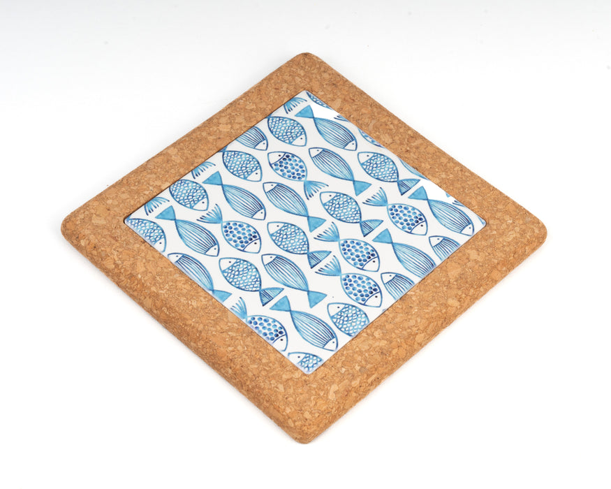 SQUARE CORK & PRINT COASTER