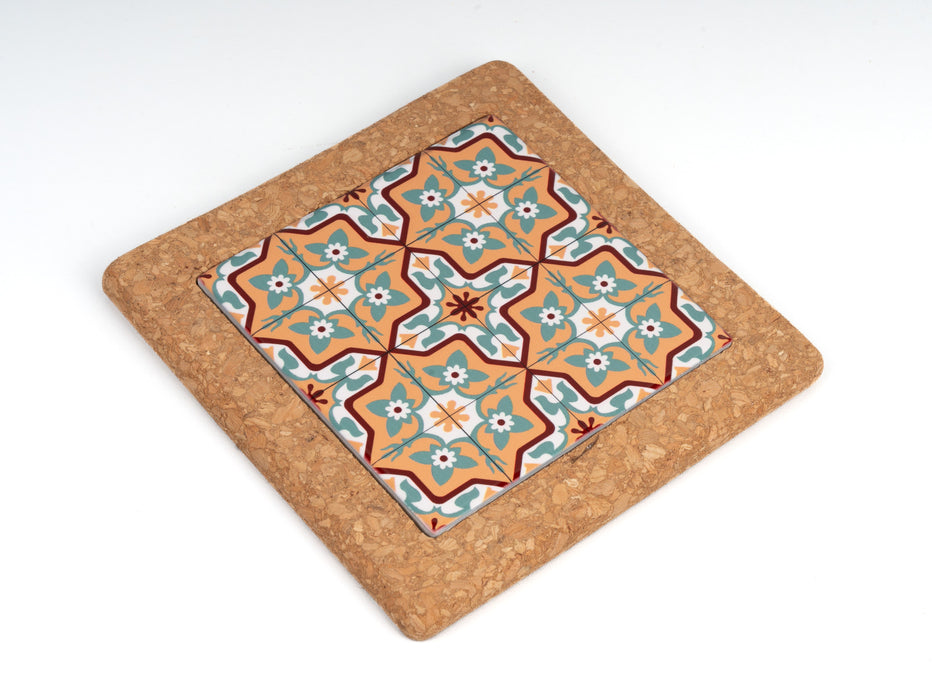 SQUARE CORK & PRINT COASTER