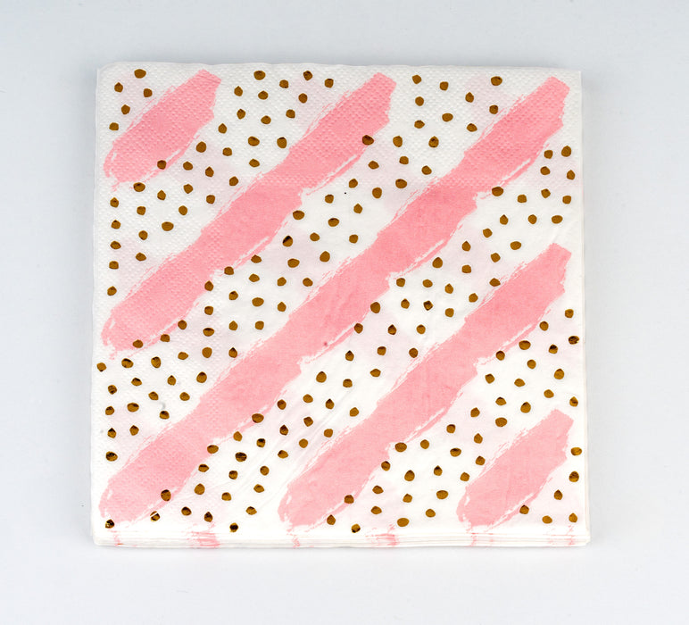 "CHIC GOLD DOTS" PAPER NAPKINS