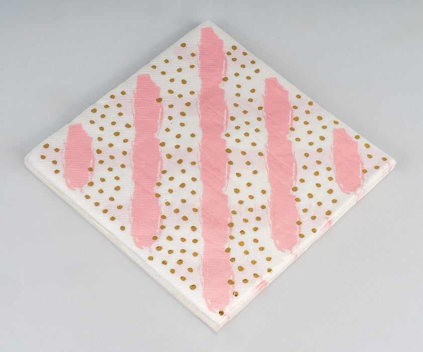 "CHIC GOLD DOTS" PAPER NAPKINS