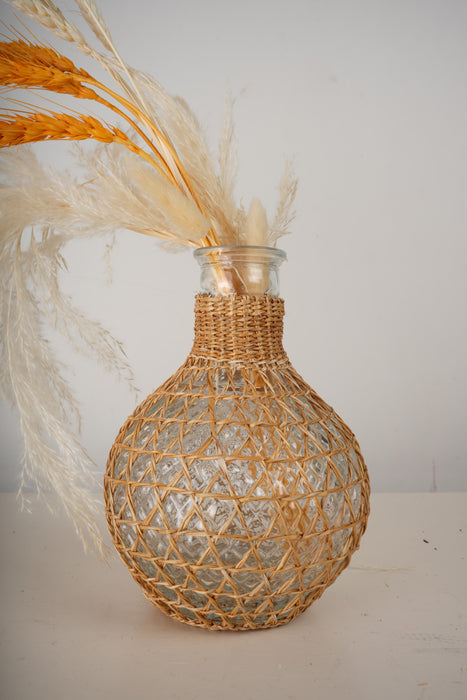 ROUND HEMP VASE