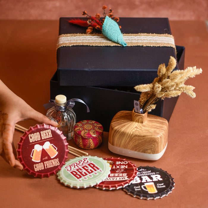 Beer Coaster and Vase Set ( Men's Range)