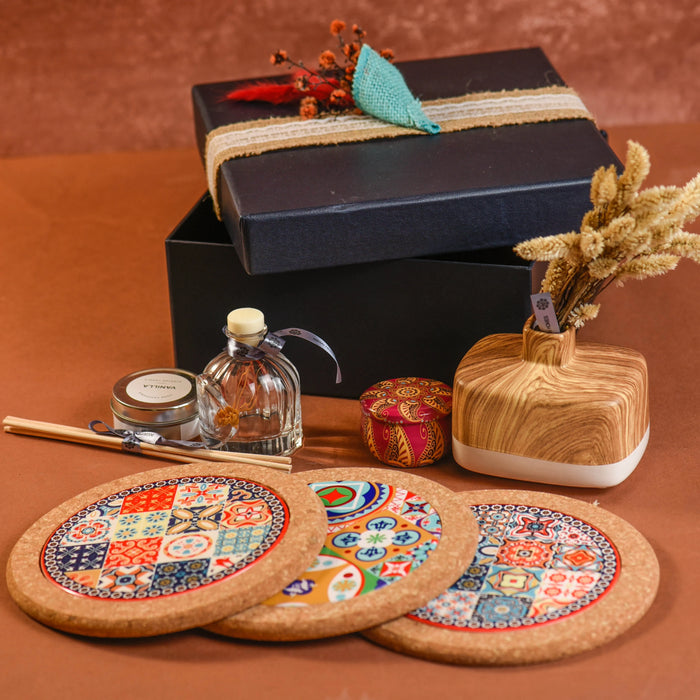 Placemats and Wood Vase Set ( Women's Range)