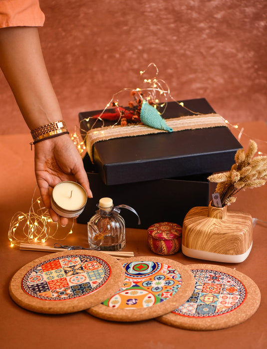 Placemats and Wood Vase Set ( Women's Range)