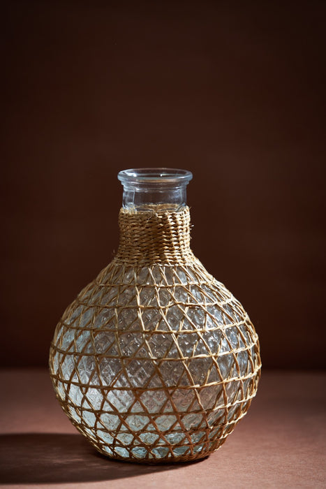 ROUND HEMP VASE