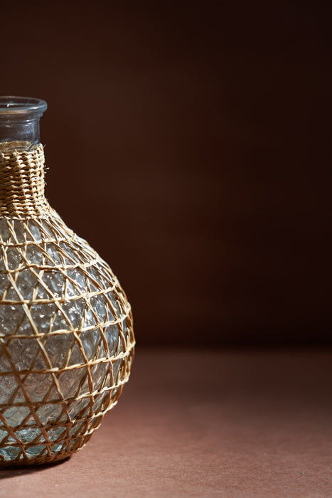 ROUND HEMP VASE