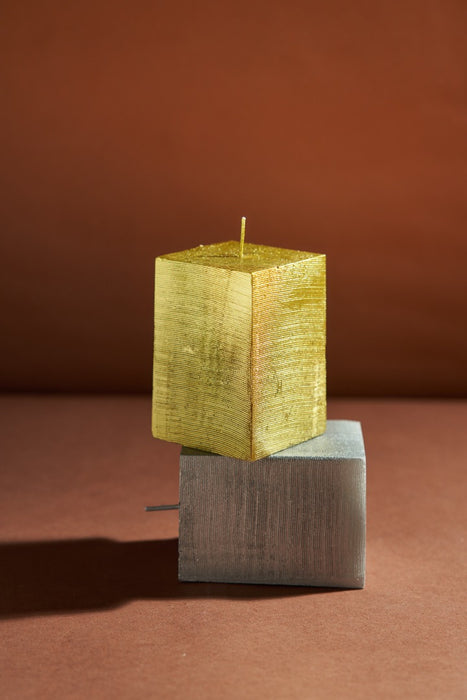 “GOLD AND SILVER” BRICK CANDLES