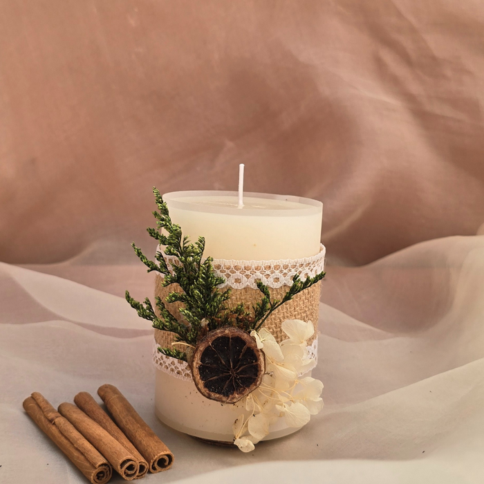 Dried Orange and Jute Candle