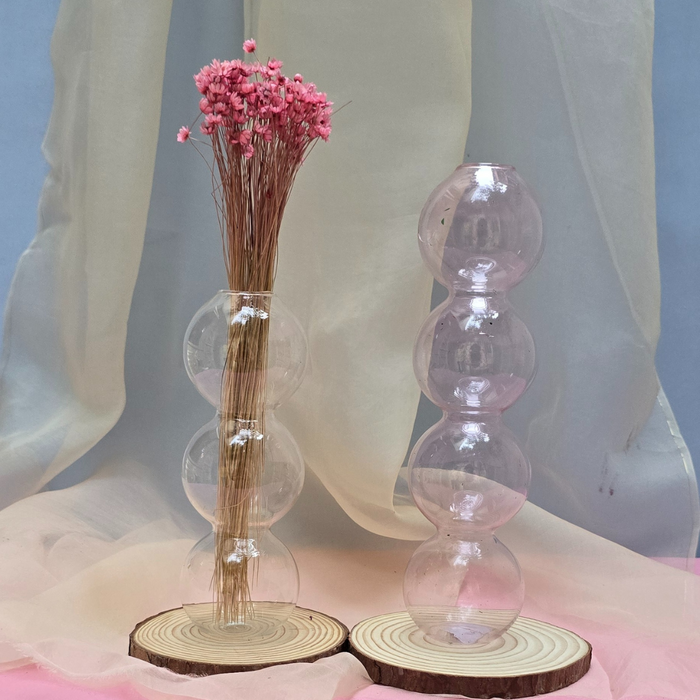 Transparent Clear Bubble Vase - Small