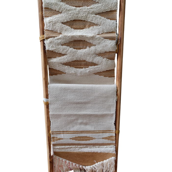 Beige and Cream Textured Runner