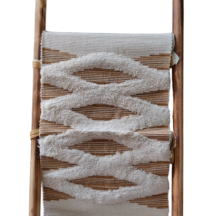 Beige and Cream Textured Runner